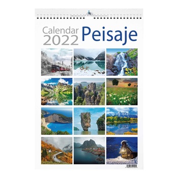 Calendar 2022 Peisaje, 13 file carton lucios Calendar 2022 Peisaje, 13 file carton lucios