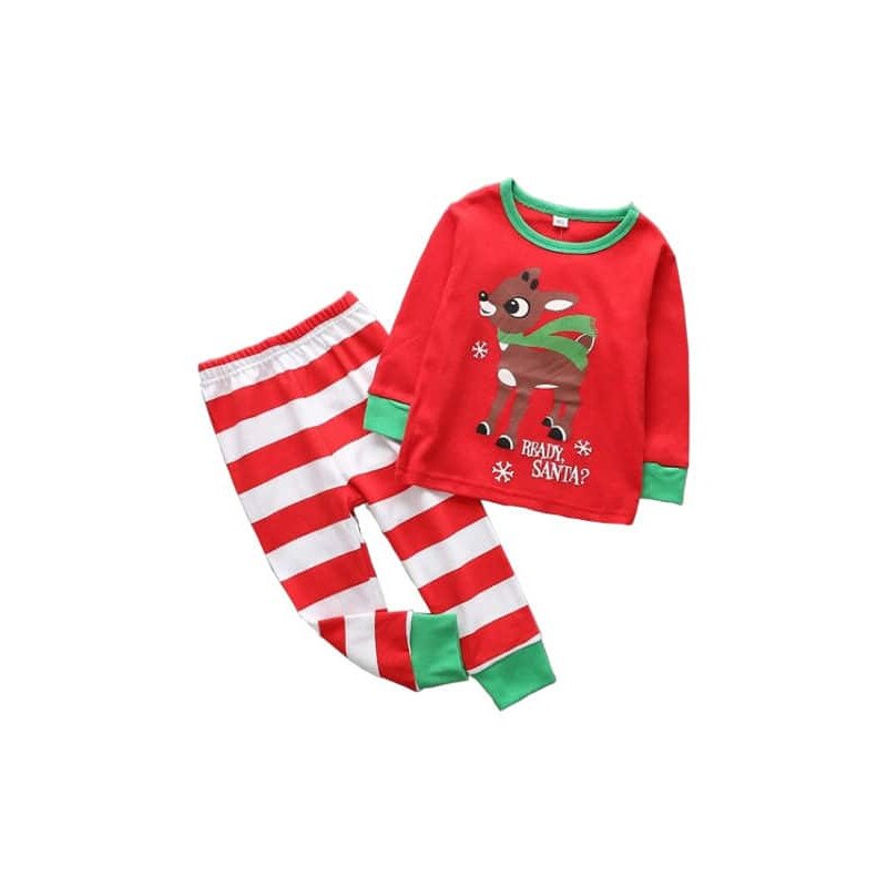 Pijama din bumbac cu Renul lui Mos Craciun