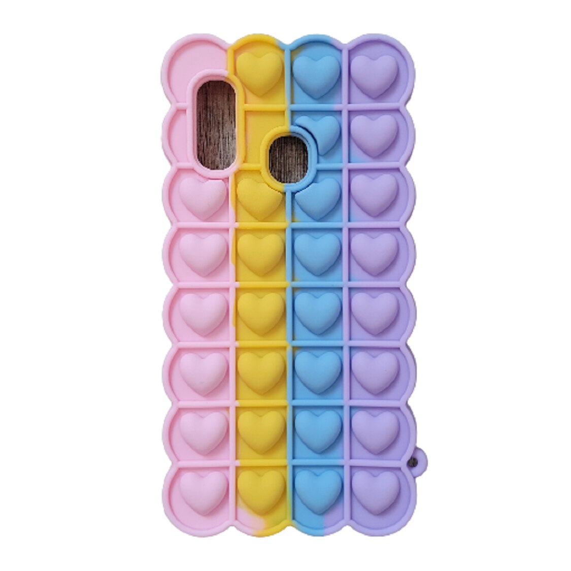 Husa silicon model POP IT compatibila cu Samsung Galaxy A20e Roz / Galben / Albastru / Mov