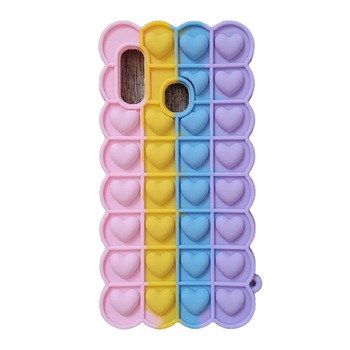 Husa silicon model POP IT compatibila cu Samsung Galaxy A20e Roz / Galben / Albastru / Mov Husa silicon model POP IT compatibila cu Samsung Galaxy A20e Roz / Galben / Albastru / Mov