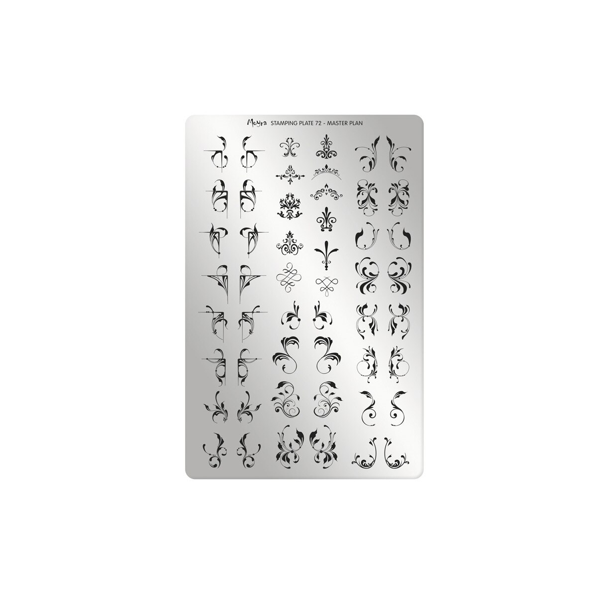Matrita pentru stampila 15x10cm Moyra 072, Master plan, Gri-negru