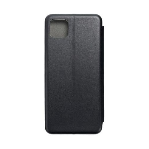 Husa protectie compatibila cu Samsung Galaxy A22 5G, Flip Cover cu magnet, din piele ecologica, Tip Carte, Stand, suport carduri, Negru