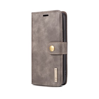 Husa pentru iPhone 12 Pro Max, CaseMe, piele, 2 in 1, protectie superioara, inchidere cu capsa magnetica, tip portofel, back cover, stand, Gri Husa pentru iPhone 12 Pro Max, CaseMe, piele, 2 in 1, protectie superioara, inchidere cu capsa magnetica, tip portofel, back cover, stand, Gri