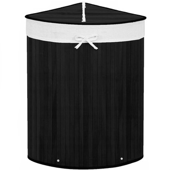 Cos rufe pentru colt Sersimo HA73, 1 compartiment, 73 L, 60×47 cm, bambus negru Cos rufe pentru colt Sersimo HA73, 1 compartiment, 73 L, 60×47 cm, bambus negru