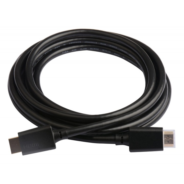 Кабел HDMI мъжки - HDMI мъжки, High Speed, 3M, 10K @ 30Hz, Techly, Черен, ICOC HDMI21-8-030