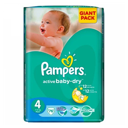 Pampers nr. 4 (7-14kg) Giant Pack 76 buc