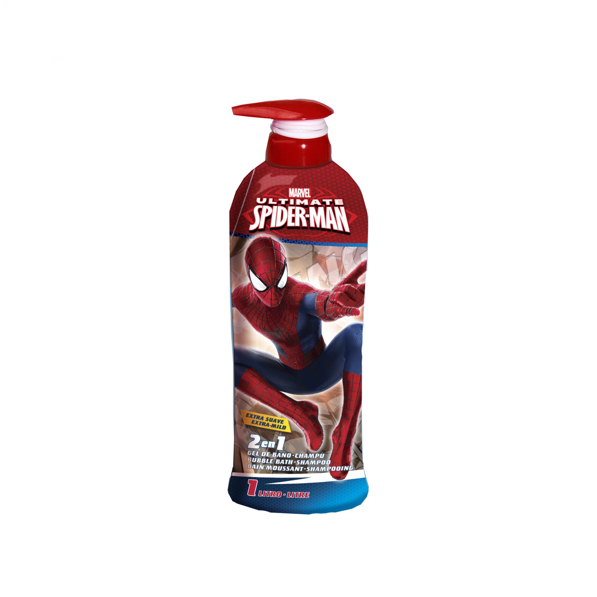 Gel de dus si sampon Spiderman pentru copii, 1000 ml