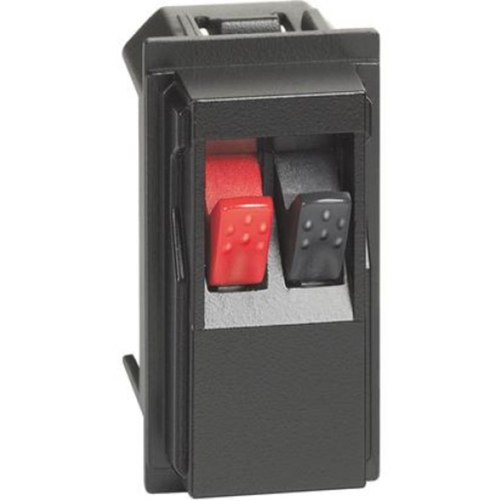 Priza pentru boxe, 1M, Bticino, Living NOW, Negru, KG4294