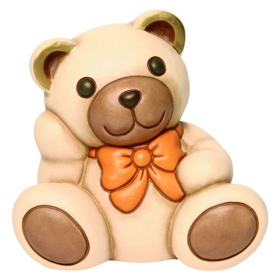 Figurina, Ursulet Teddy Aldo cu funda, ceramica THUN, 17.8 cm