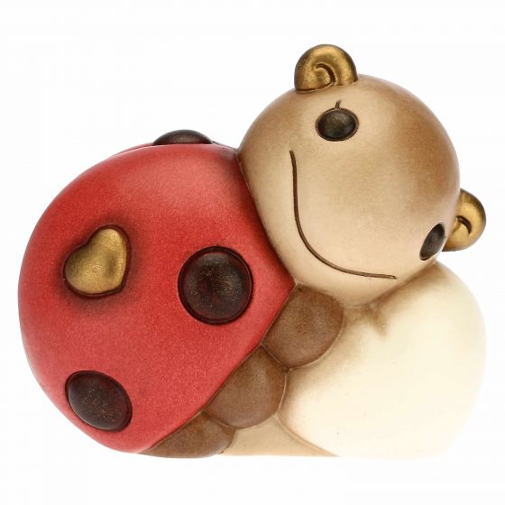 Figurina Buburuza norocosa, ceramica THUN, 8.8 cm