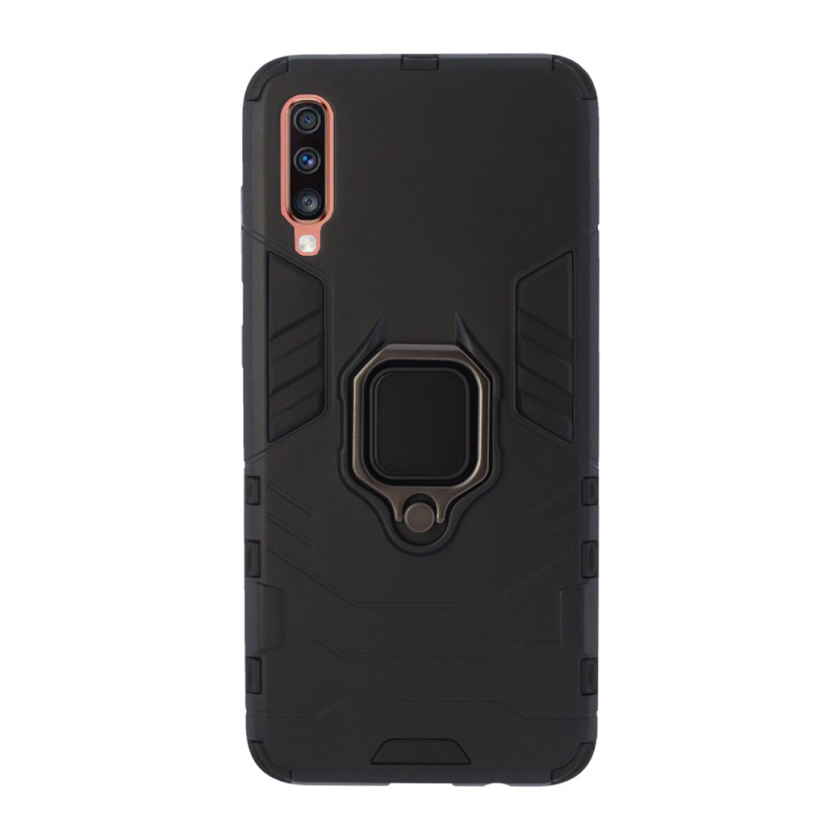 Husa Cover Hard Ring Armor pentru Samsung Galaxy A70 Negru