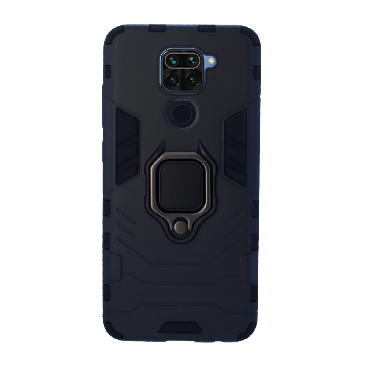 Husa Cover Hard Ring Armor pentru Xiaomi Redmi Note 9 Negru