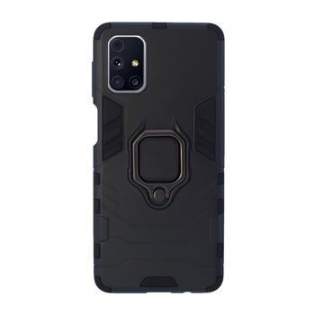 Husa Cover Hard Ring Armor pentru Samsung Galaxy M31s Negru Husa Cover Hard Ring Armor pentru Samsung Galaxy M31s Negru
