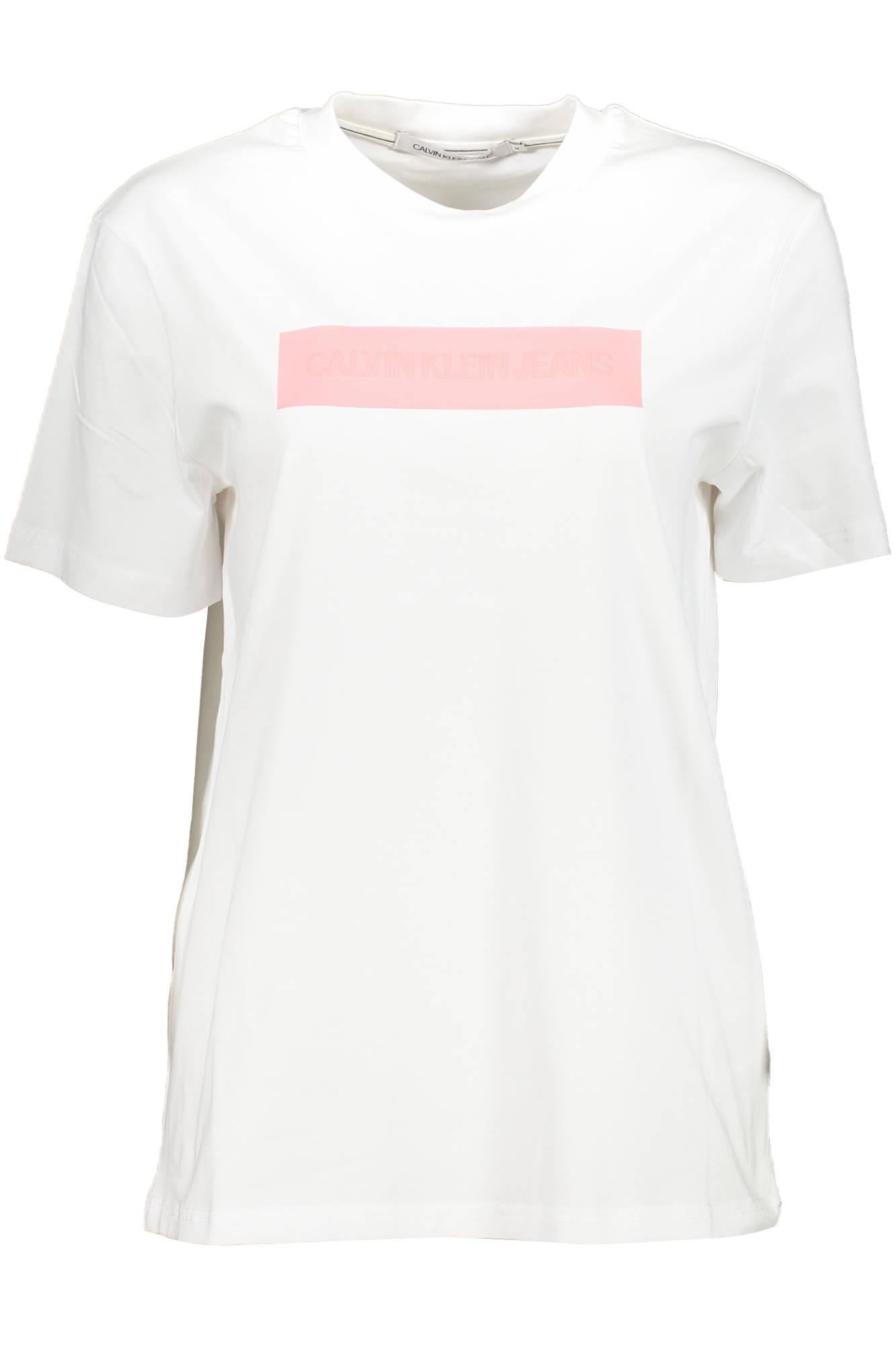 Tricou Dama, CALVIN KLEIN, 9106334, Logo, Alb, Alb, L