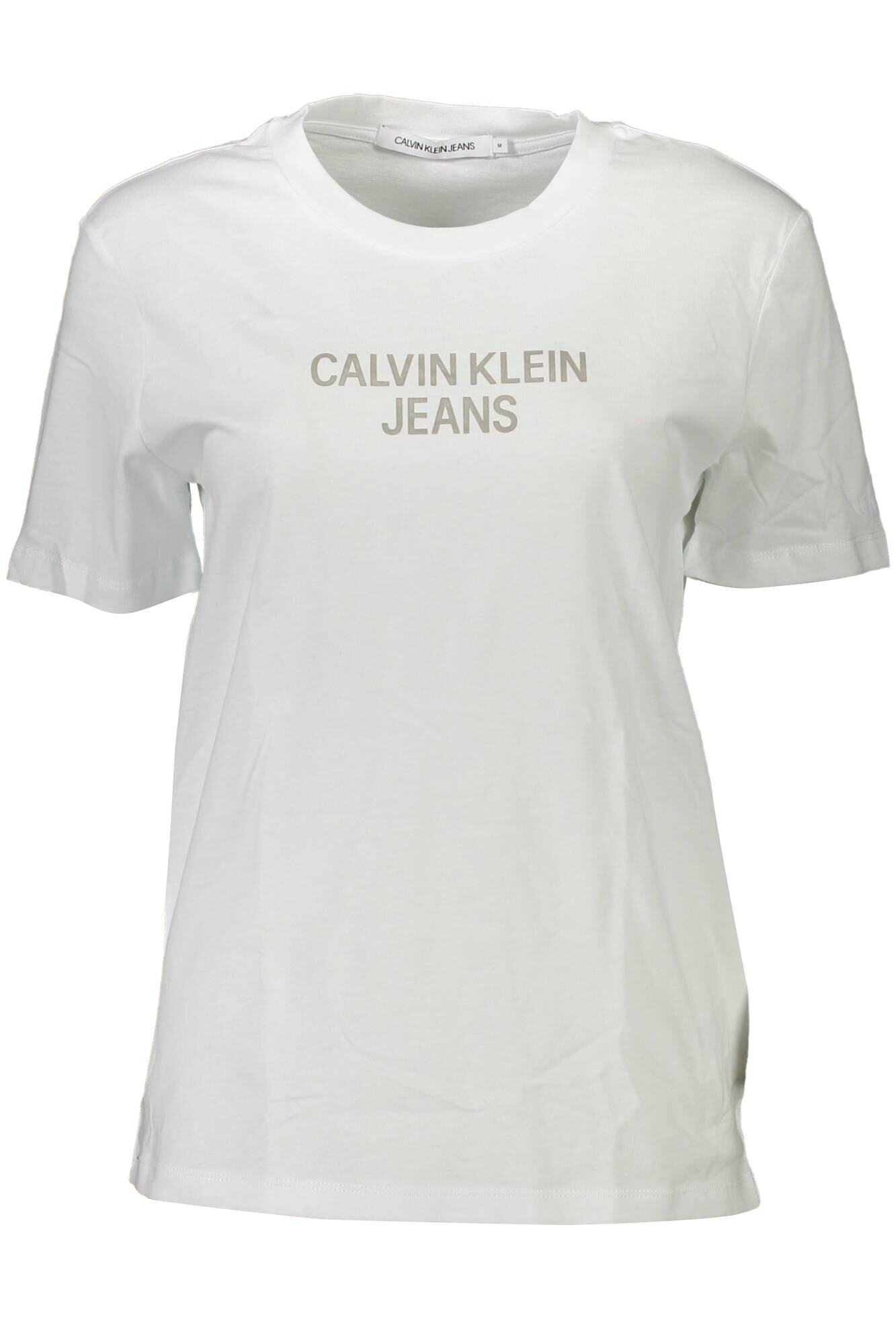 Tricou Dama, CALVIN KLEIN, 9106410, Logo, Alb, Alb, L