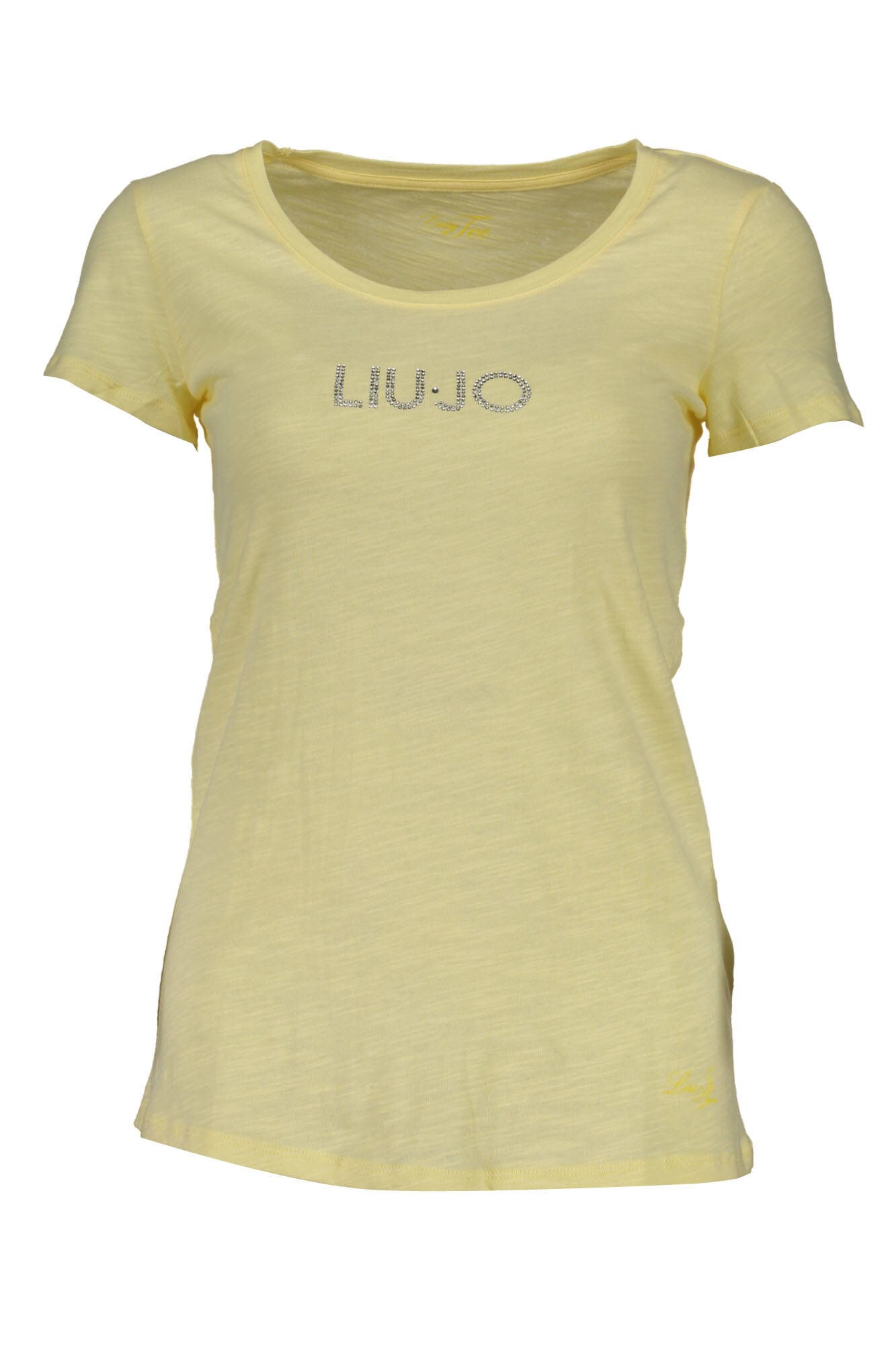Tricou Dama, LIU JO, 9106635, Logo, Galben, Galben, S