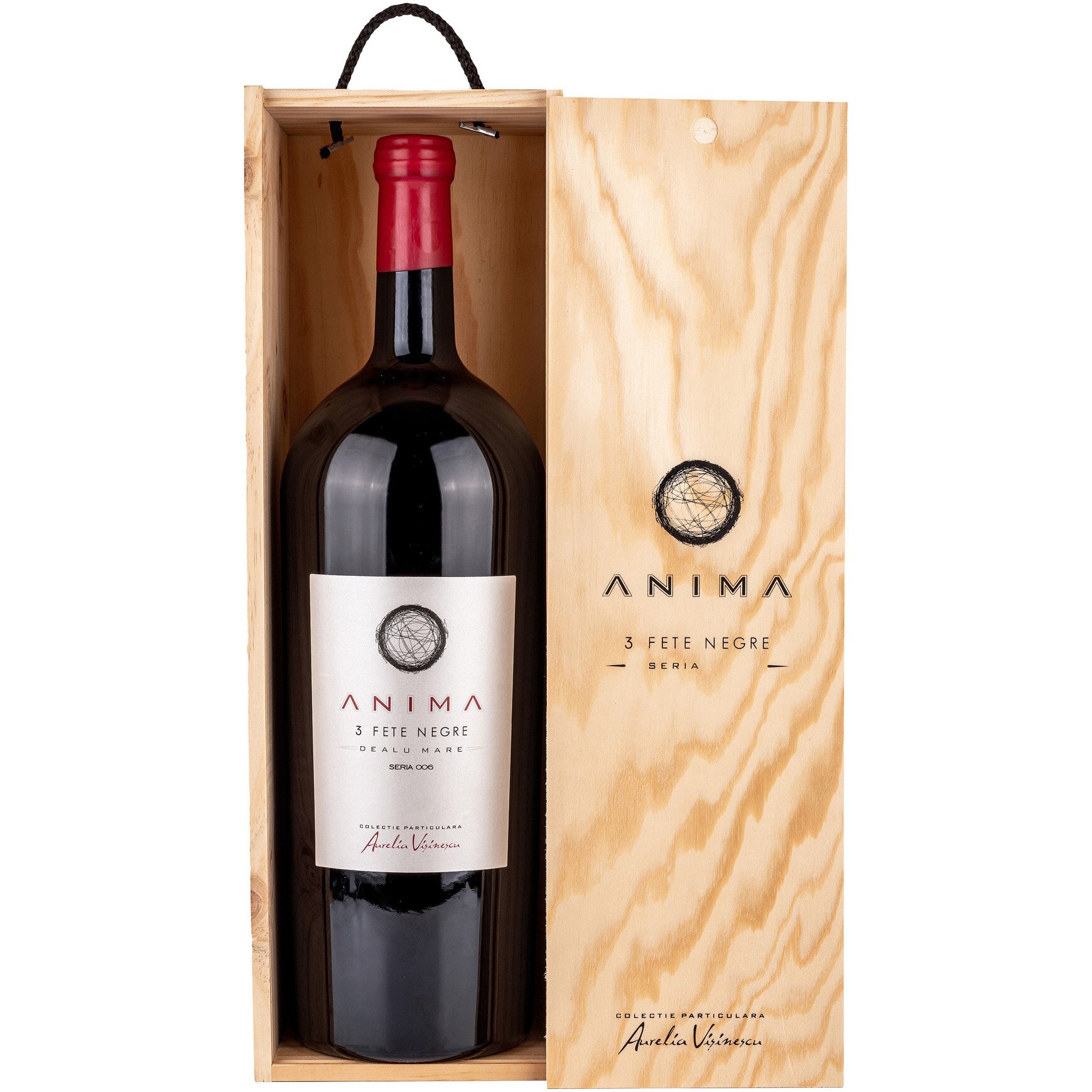 Vin Rosu Aurelia Visinescu, Anima 3 Fete Negre, Sec, Cutie, 5l