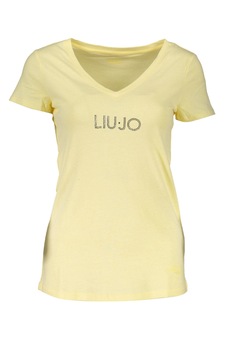 Tricou Dama, LIU JO, 9106615, Logo, Galben, Galben, XS Tricou Dama, LIU JO, 9106615, Logo, Galben, Galben, XS