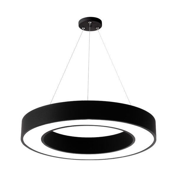 Plafoniera Led suspendata, Braytron, negru, Ø600 mm