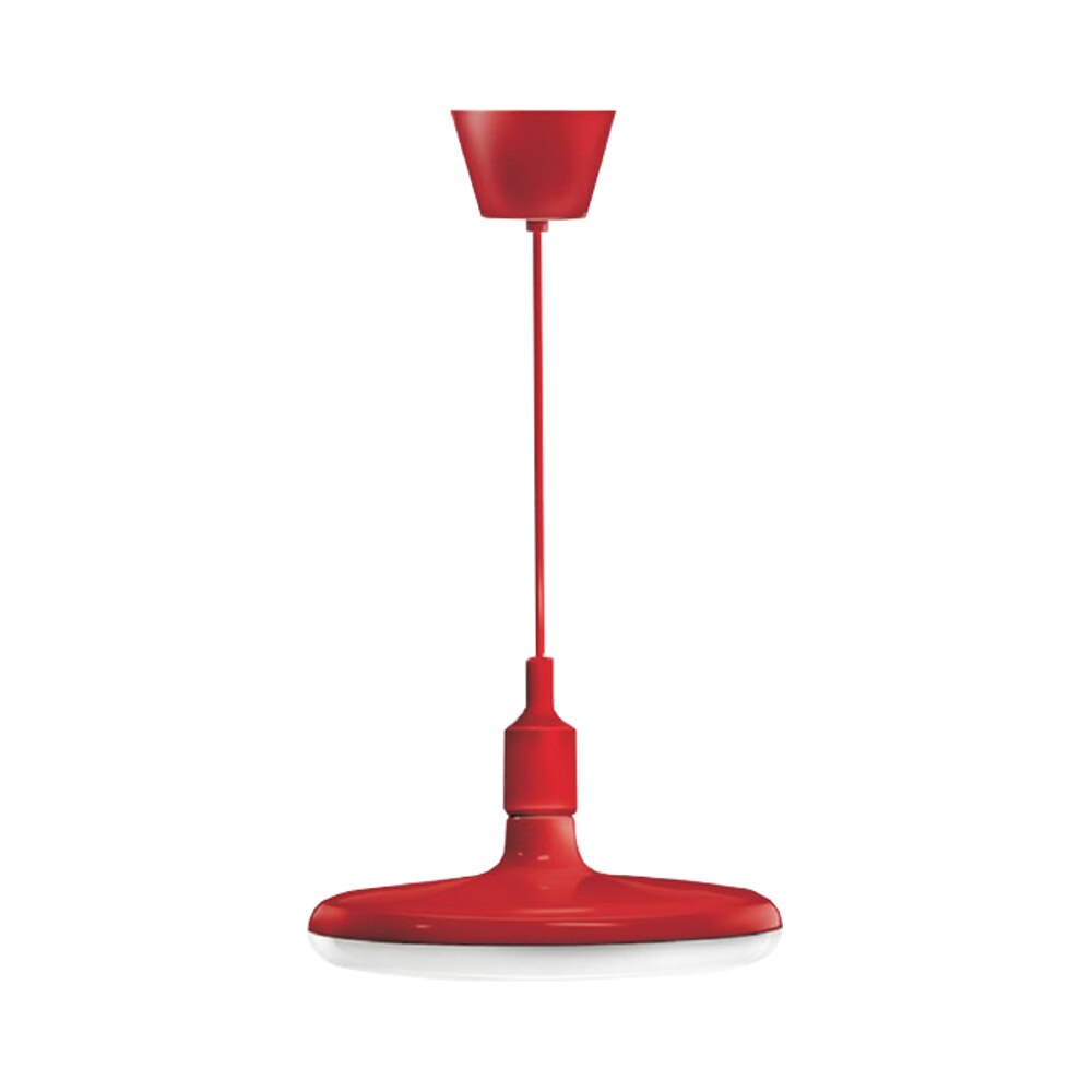 Pendul cu led, ACK, rosu, 24 W, alb cald, 22 cm