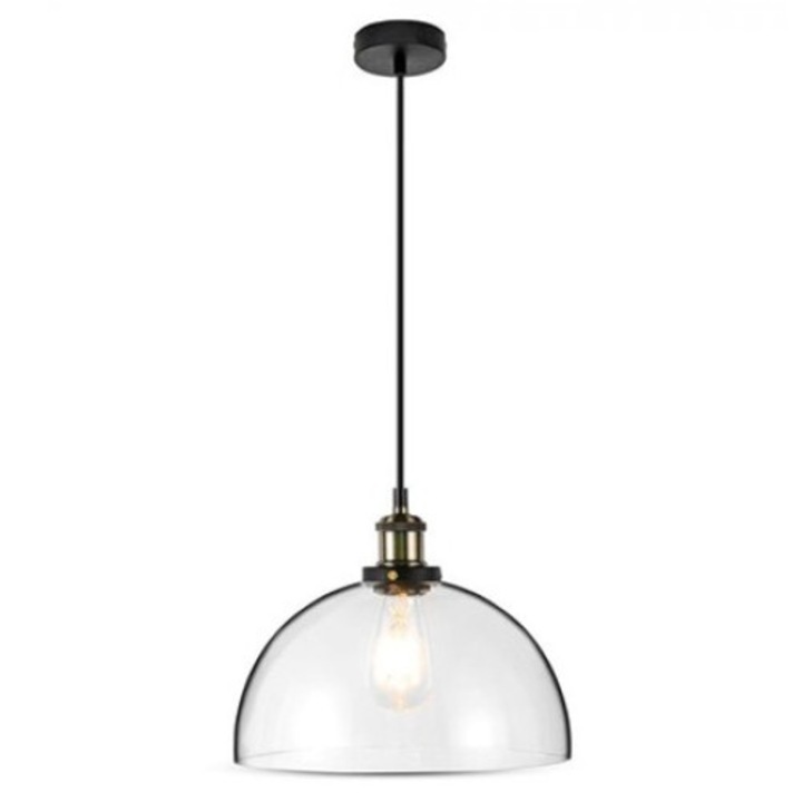 Pendul suspendat, V-TAC, sticla, E27, diametru 30 cm