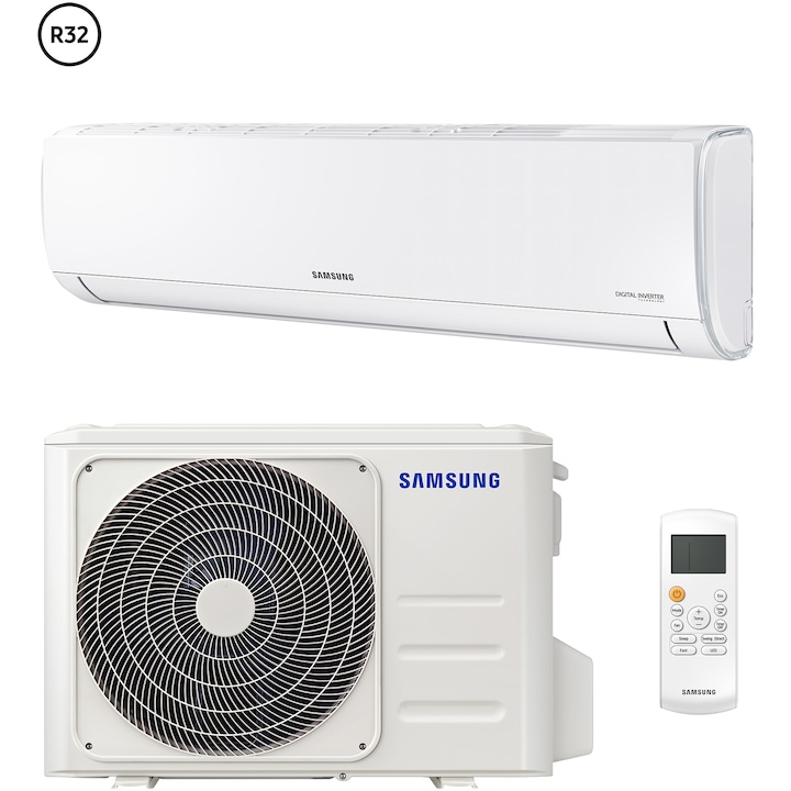 Aparat de aer conditionat Samsung AR35 12000 BTU, Clasa A++, Fast cooling, Good Sleep, AR12TXHQASINEU/AR12TXHQASIXEU, Alb