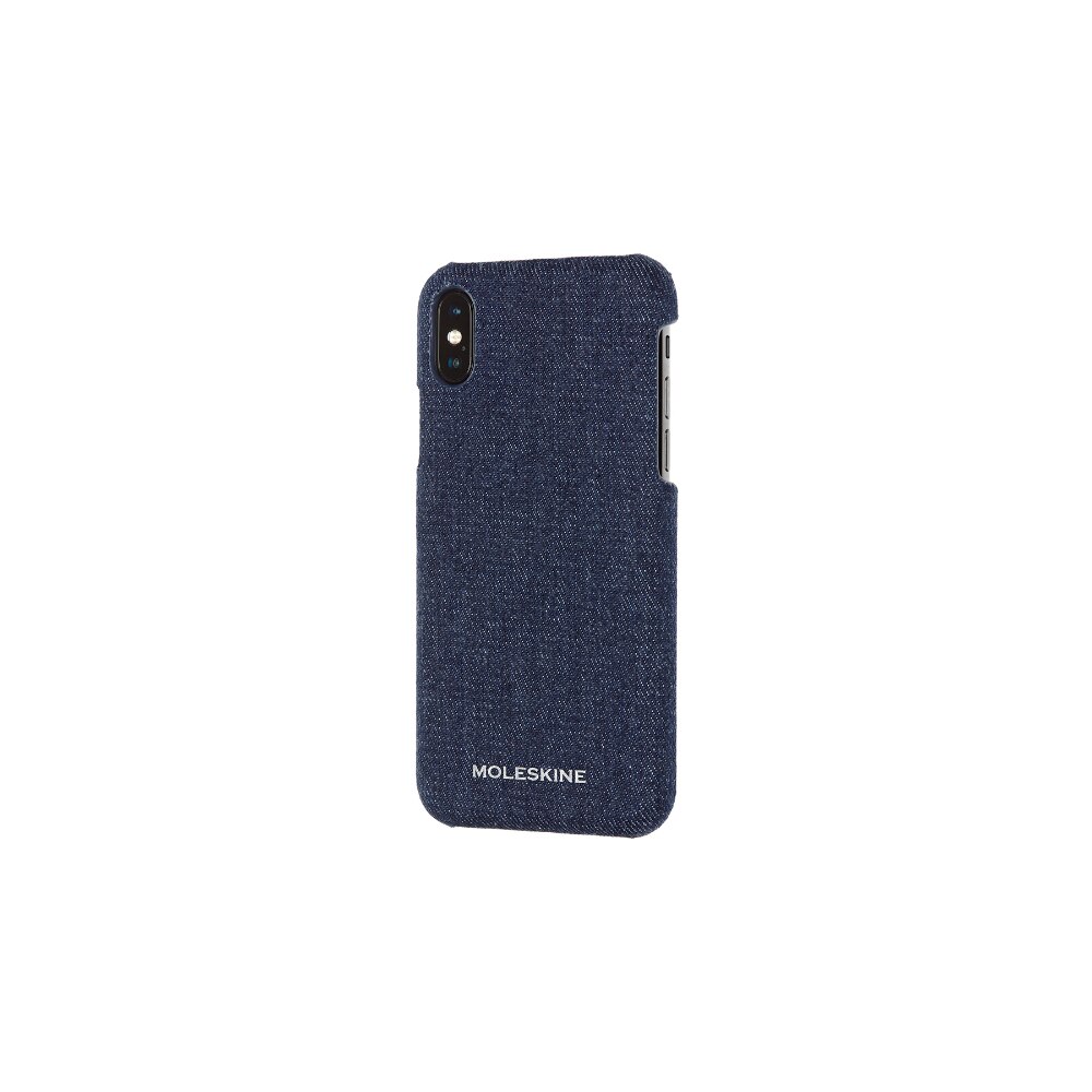 Husa pentru iPhone X Moleskine, Denim, Albastru