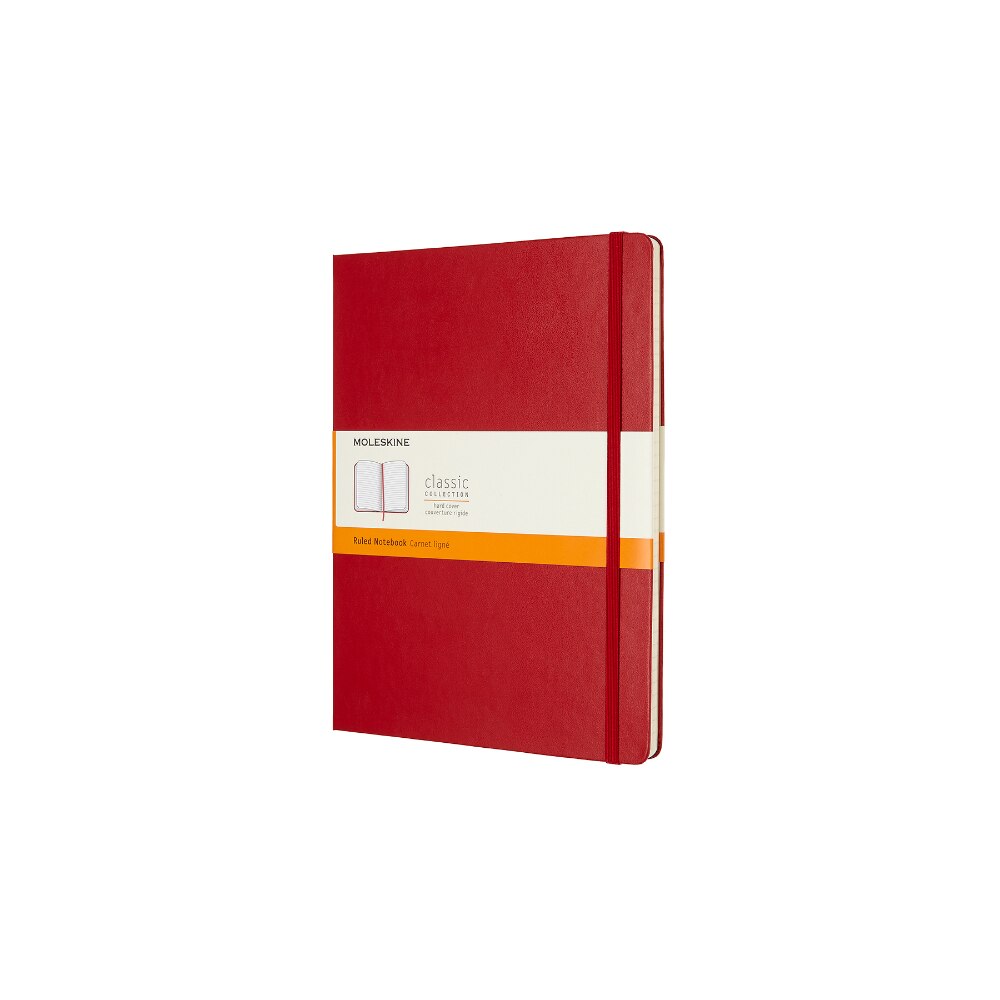 Agenda Moleskine, Classic Collection, XL, 19 x 25 cm, 70 g/m2, Rosu