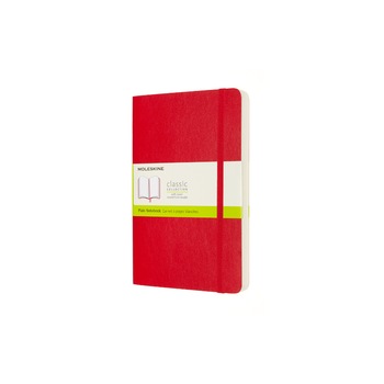 Jurnal Moleskine, Clasic, Soft cover, 70 g, 13x21 cm, Foaie velina, Rosu Jurnal Moleskine, Clasic, Soft cover, 70 g, 13x21 cm, Foaie velina, Rosu