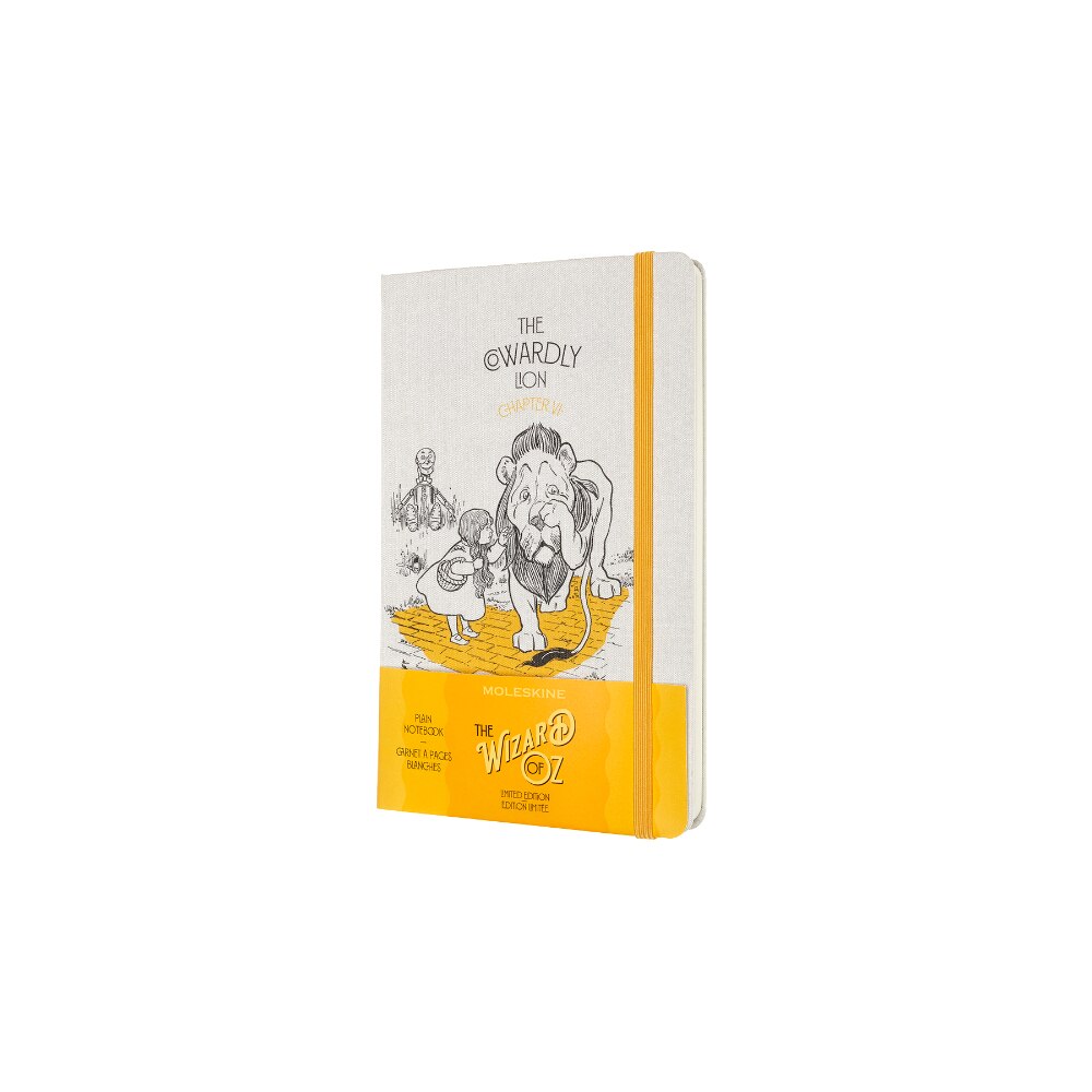 Jurnal Moleskine, Vrajitorul din Oz, Hard cover textil, 70 g, 13x21 cm, Gri/Galben