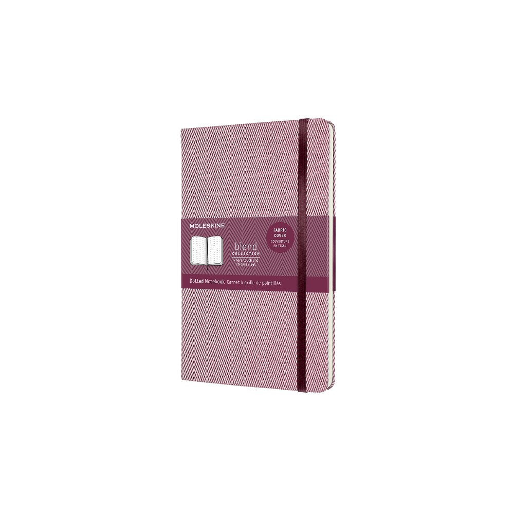 Jurnal Moleskine, Hard cover textil, 70 g, 13x21 cm, Linie punctata, Mov