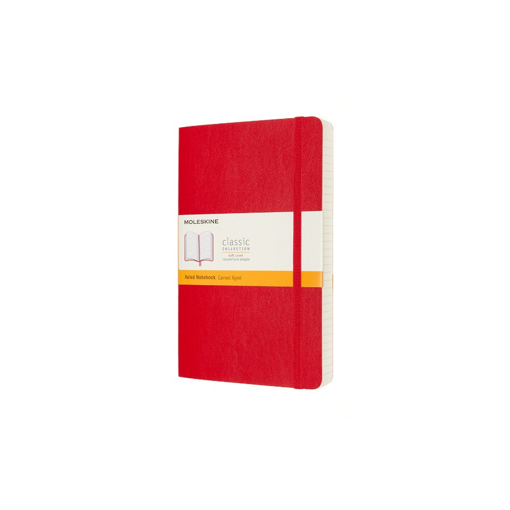 Jurnal Moleskine, Clasic, Soft cover, 70 g, 13x21 cm, Rosu