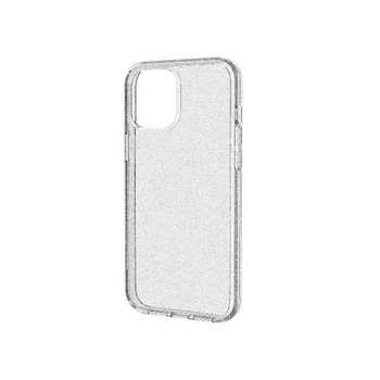 Husa de protectie pentru iPhone 13 Pro Max, material TPU, Silver Glitter, CBO-BBL3164 Husa de protectie pentru iPhone 13 Pro Max, material TPU, Silver Glitter, CBO-BBL3164