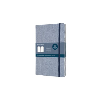 Jurnal Moleskine, Hard cover textil, 70 g, 13x21 cm, Linie punctata, Albastru Jurnal Moleskine, Hard cover textil, 70 g, 13x21 cm, Linie punctata, Albastru