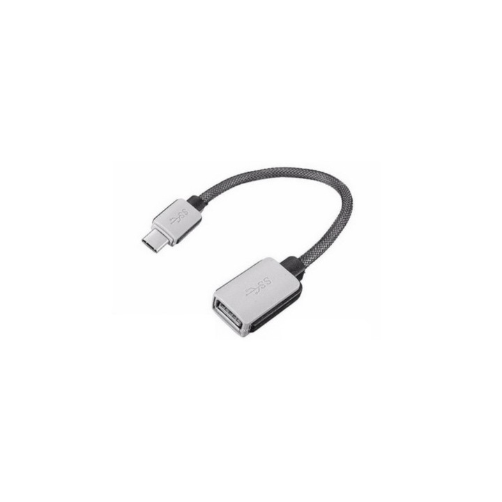 SOHO Kábel, 3.1 Type-C/USB (anya), Samsung, Xiaomi, C típusú csatlakozóval rendelkező eszközökhöz, Szürke