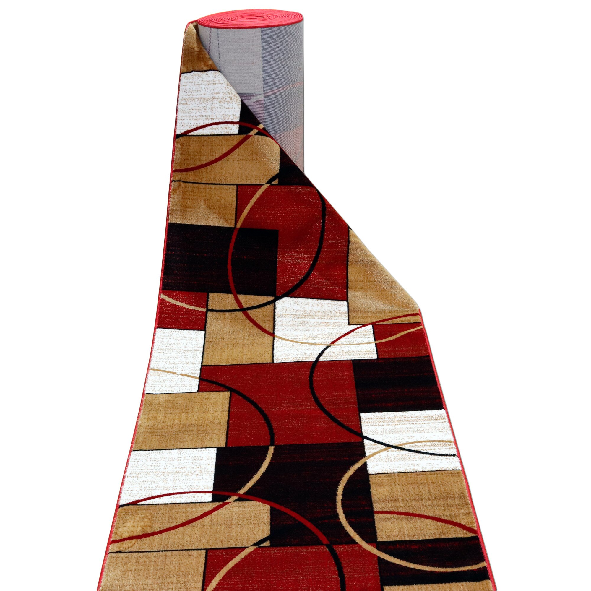 Traversa Gold COLLECTION latime 80 cmx100cm -0818 rosu/bej