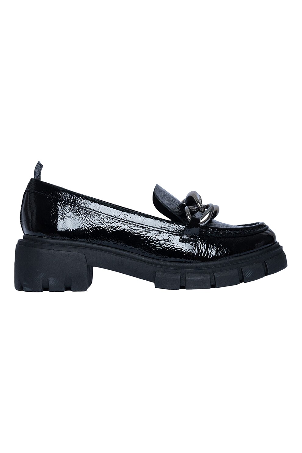 Cloud 9, Pantofi loafer din piele lacuita Tonia, Negru