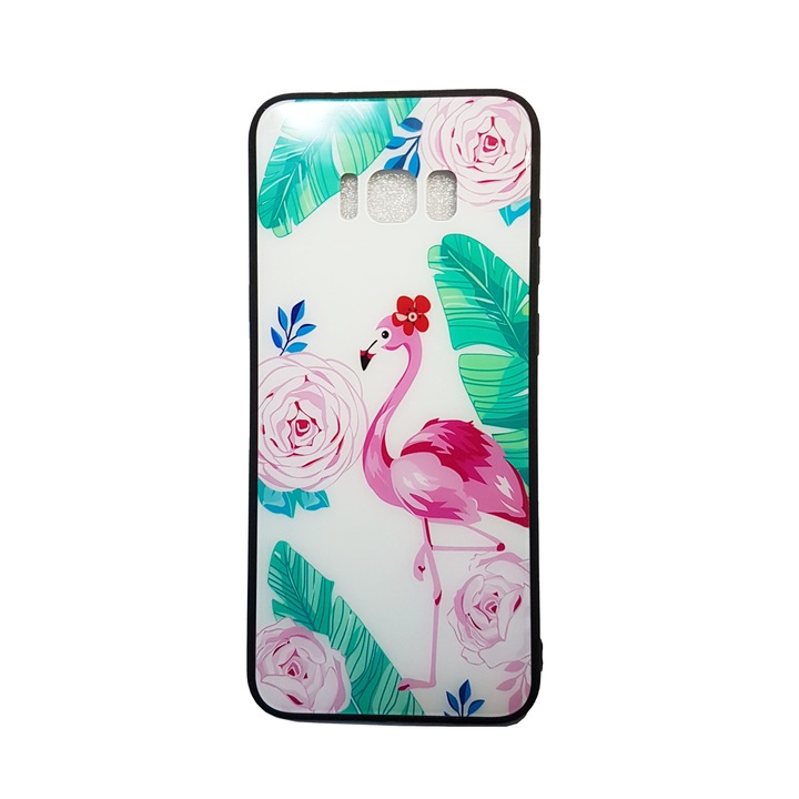 Стъклен кейс Flamingos за Samsung Galaxy S8 Plus, G955