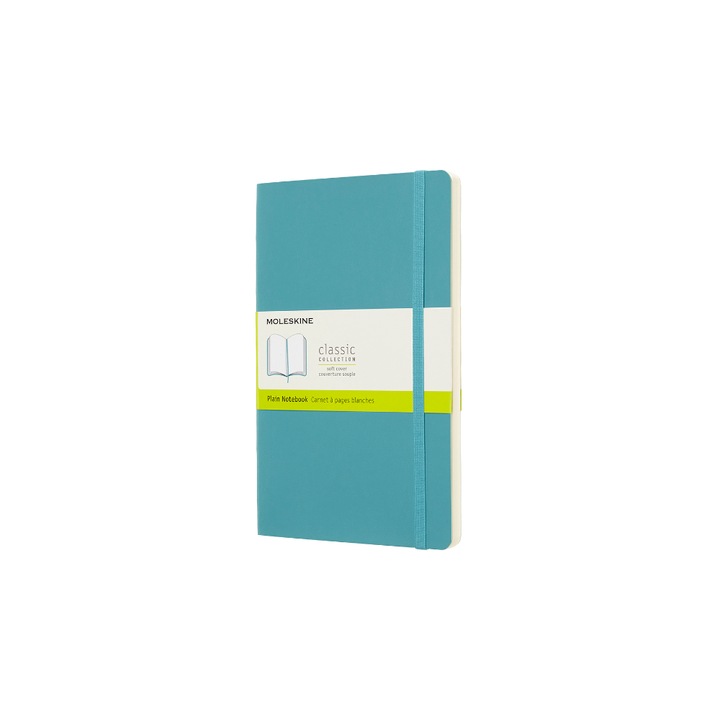 Тефтер Moleskine, Classic Collection, 13 x 21 cm, 70 g/m2, тюркоаз