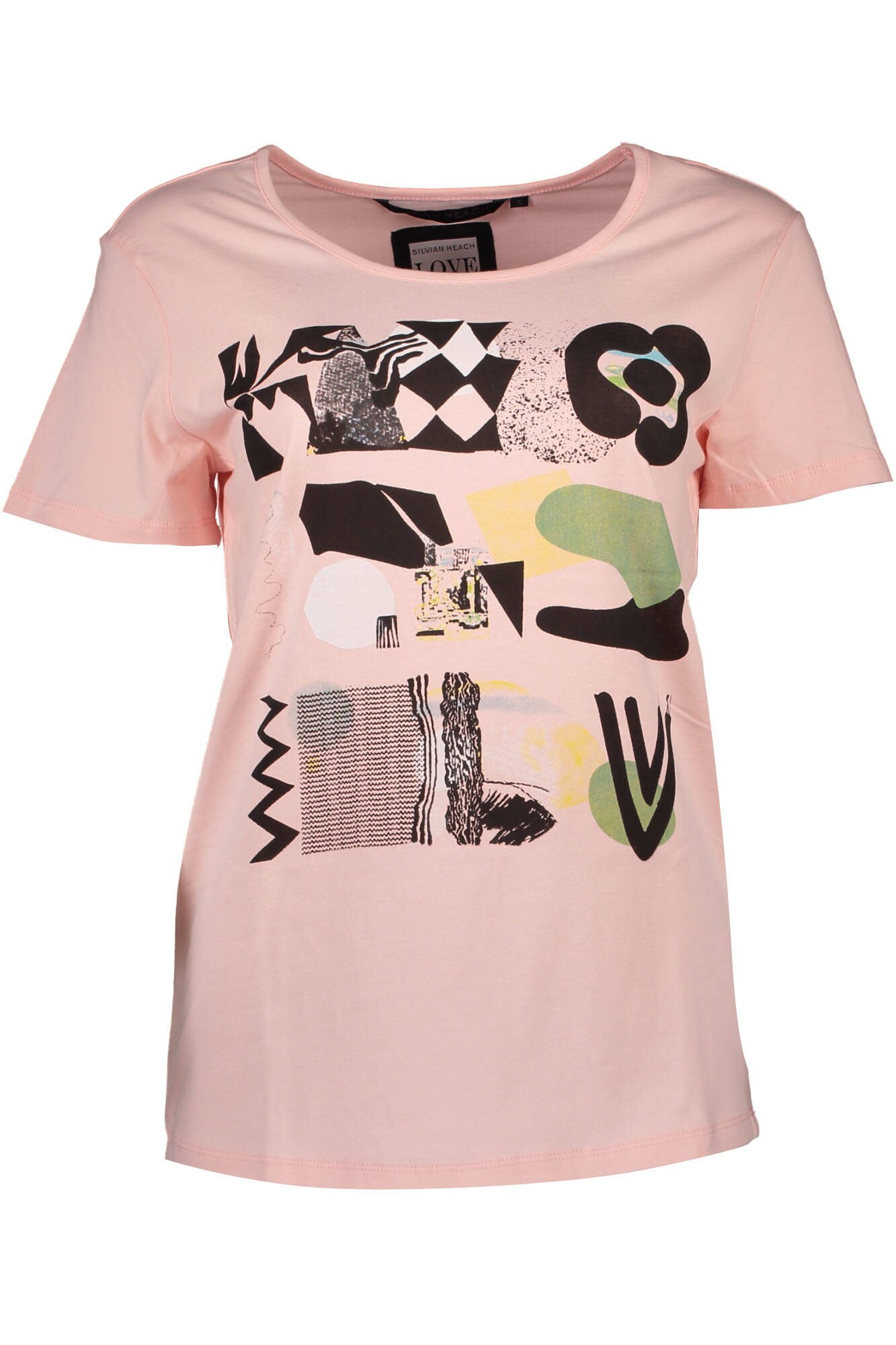 Tricou Dama, SILVIAN HEACH, 9106797, Logo, Roz, Roz, 2XS