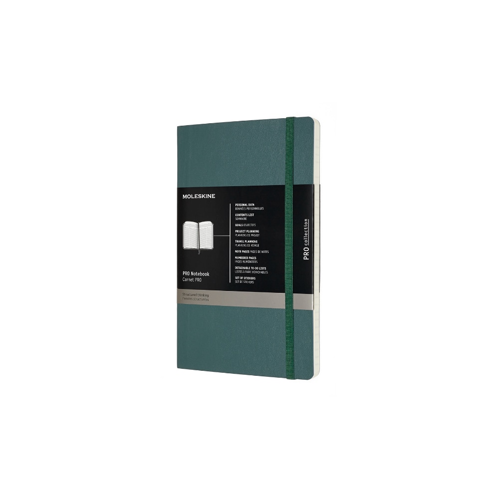 Agenda Moleskine, Profesional, Soft Cover, 13x21 cm, Verde inchis