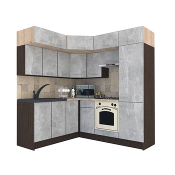 Set Bucatarie de Colt Genarom BIG GENA NEW DR. 180-210 x 225,5 x 60 cm, Cu Corp de Cuptor, Wenge / Decor 4298 Set Bucatarie de Colt Genarom BIG GENA NEW DR. 180-210 x 225,5 x 60 cm, Cu Corp de Cuptor, Wenge / Decor 4298