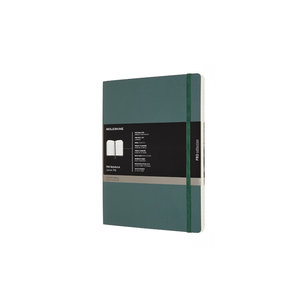 Agenda Moleskine, Profesional, Soft Cover, 19x25 cm, Verde inchis