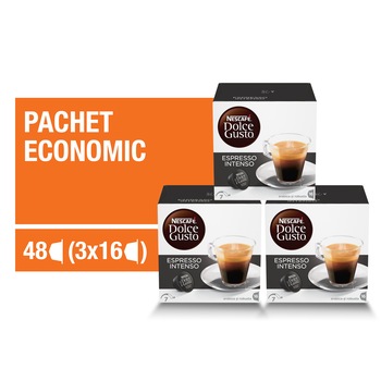 Set 3 x Capsule Nescafe Dolce Gusto Espresso Intenso, 48 capsule, 336g Set 3 x Capsule Nescafe Dolce Gusto Espresso Intenso, 48 capsule, 336g
