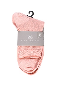 Sosete din colectia de lux din vascoza, model transparent stralucitor, Gemma Sarah Borghi, Roz/Argintiu Sosete din colectia de lux din vascoza, model transparent stralucitor, Gemma Sarah Borghi, Roz/Argintiu