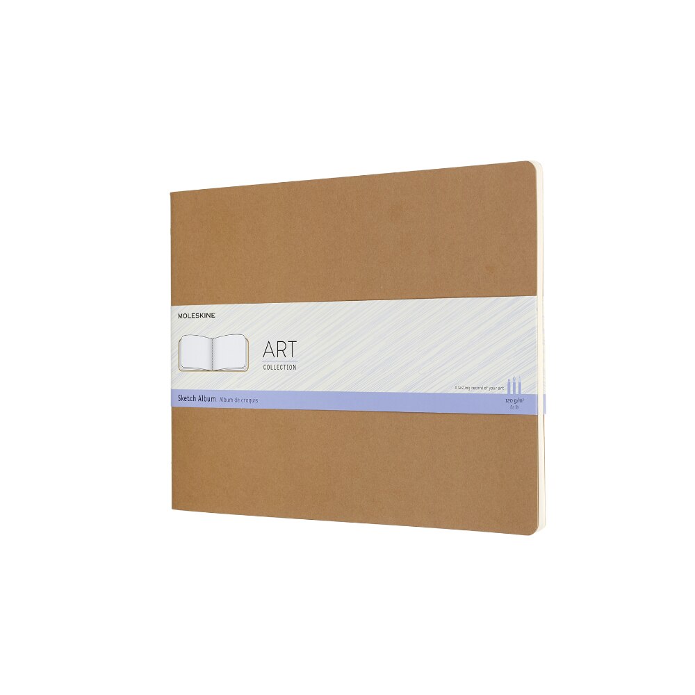 Bloc de desen schite, Moleskine, Soft cover, 21x28 cm, 120 g, Maro