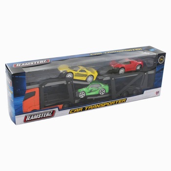 Set Camion de transportat masini, Teamsterz, diferite culori Set Camion de transportat masini, Teamsterz, diferite culori