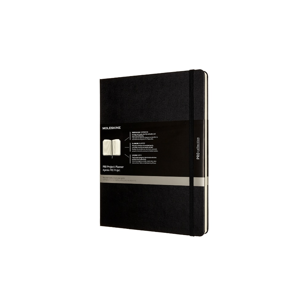 Agenda Moleskine, Project Planner, Hard cover, 19x25 cm, Negru
