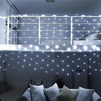 Perdea de lumini, Home, 240 LED, 3x3 m, alb rece, exterior Perdea de lumini, Home, 240 LED, 3x3 m, alb rece, exterior
