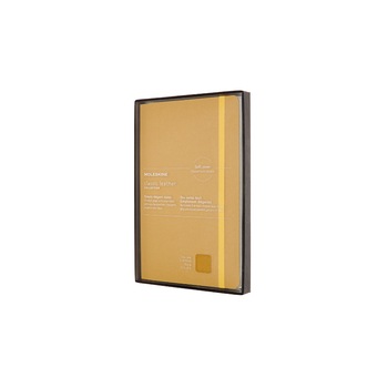 Notebook Moleskine, Soft cover, 120 g, 13x21 cm, Dictando, Galben mustar, Piele Notebook Moleskine, Soft cover, 120 g, 13x21 cm, Dictando, Galben mustar, Piele